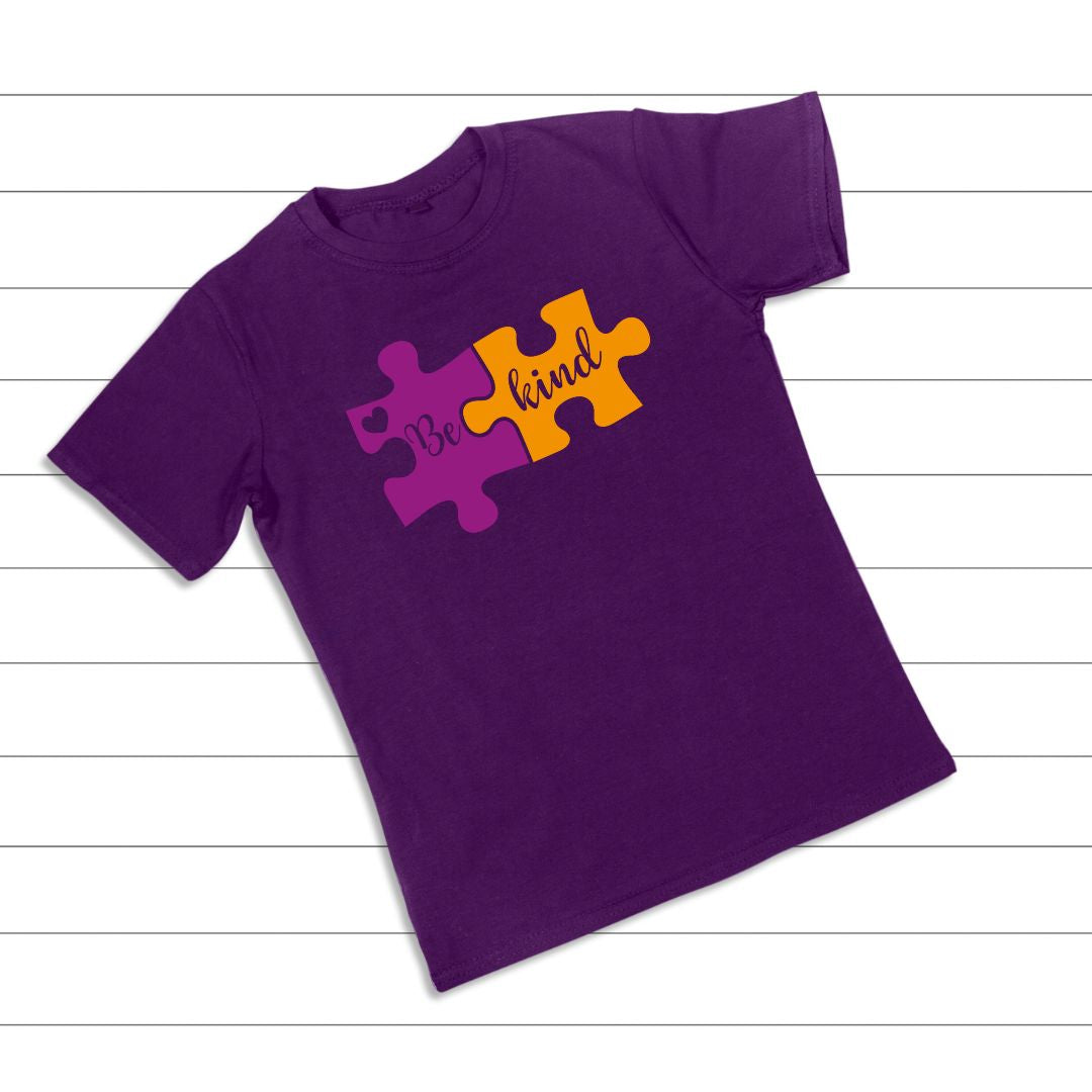 Autism Awareness Shirts-Be Kind Puzzle- Autism Apparel
