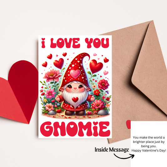 Whimsical Wishes: Fun Gnome & Bunny Valentine’s Day Cards for Teens & Children