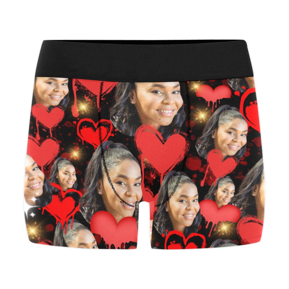 Memorable Comfort: Custom Photo Collage Boxer Briefs