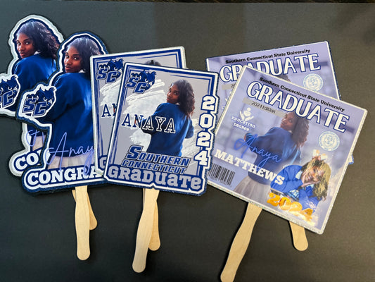 Handmade Custom Fans| Special Occasions Fans| Graduation Fans |Memorial Fans