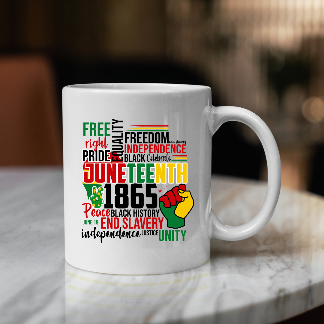 Juneteenth Celebration Ceramic Mug Collection - 15 oz Commemorative Mugs