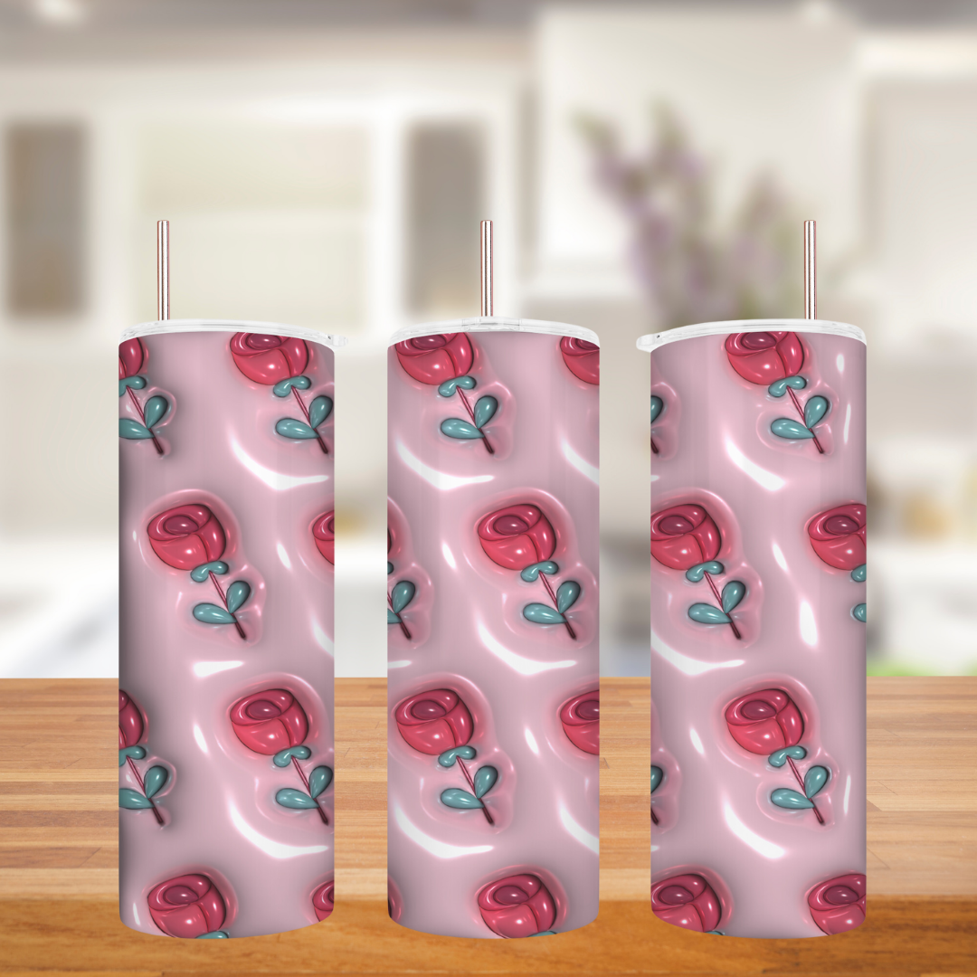 Love in a Tumbler: Valentine’s Day Themed 20oz Stainless Steel Tumbler