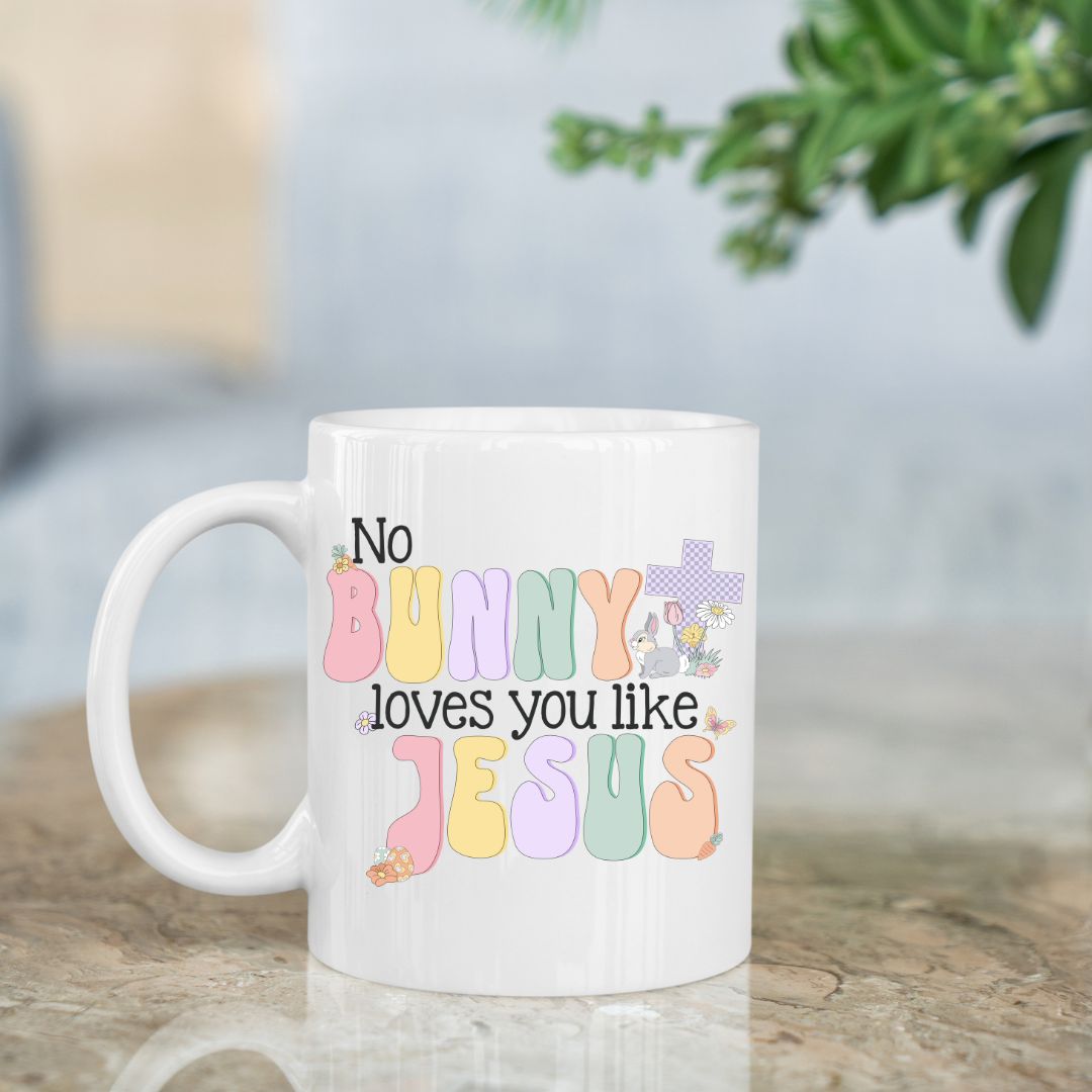 Easter-Themed Ceramic Mugs - Choose 11oz or 15oz - Spring Designs with personalization