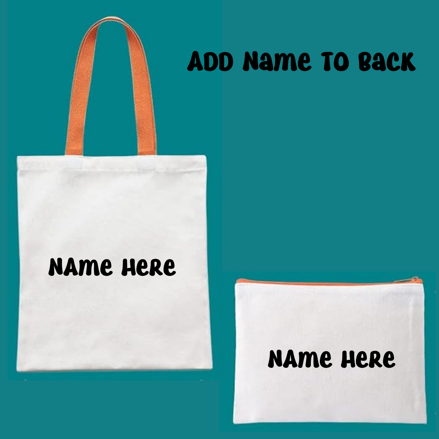 Teacher Canvas Tote and Pouch Set