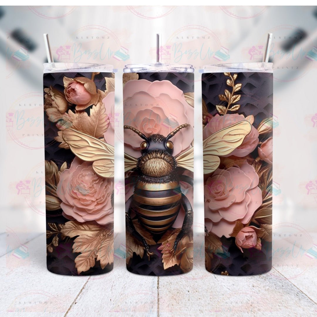 3D Bee Lovin' Tumblers - BozzUp Kustomz