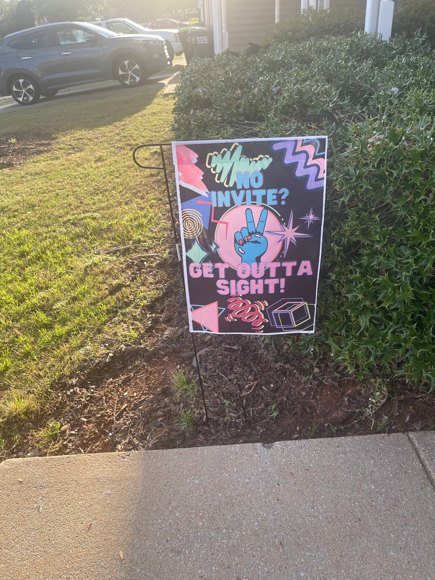 No Invite Yard Flag - BozzUp Kustomz