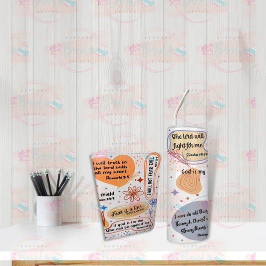 Biblical Affirmations Tumbler Cup - BozzUp Kustomz