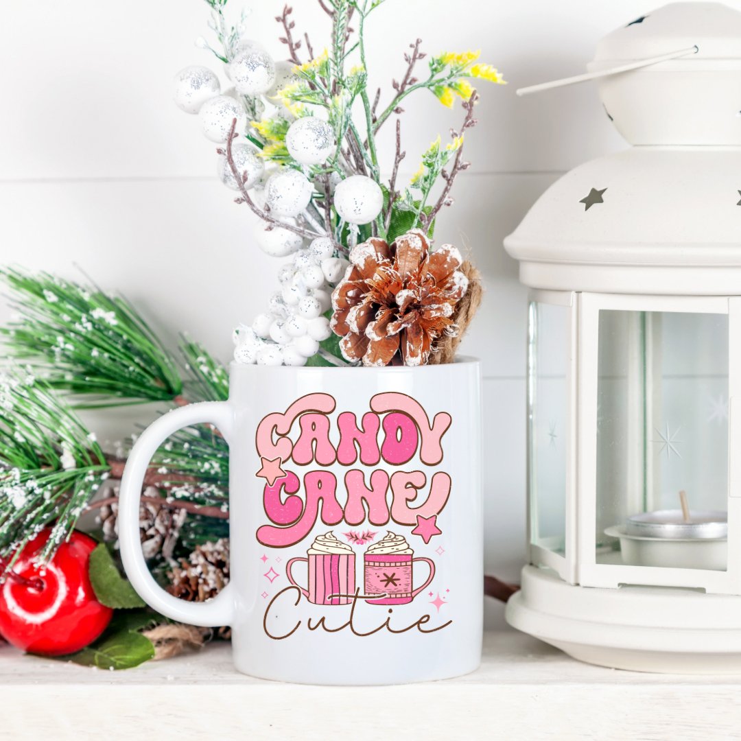 Candy Cane Cutie- Holiday Mug - BozzUp Kustomz
