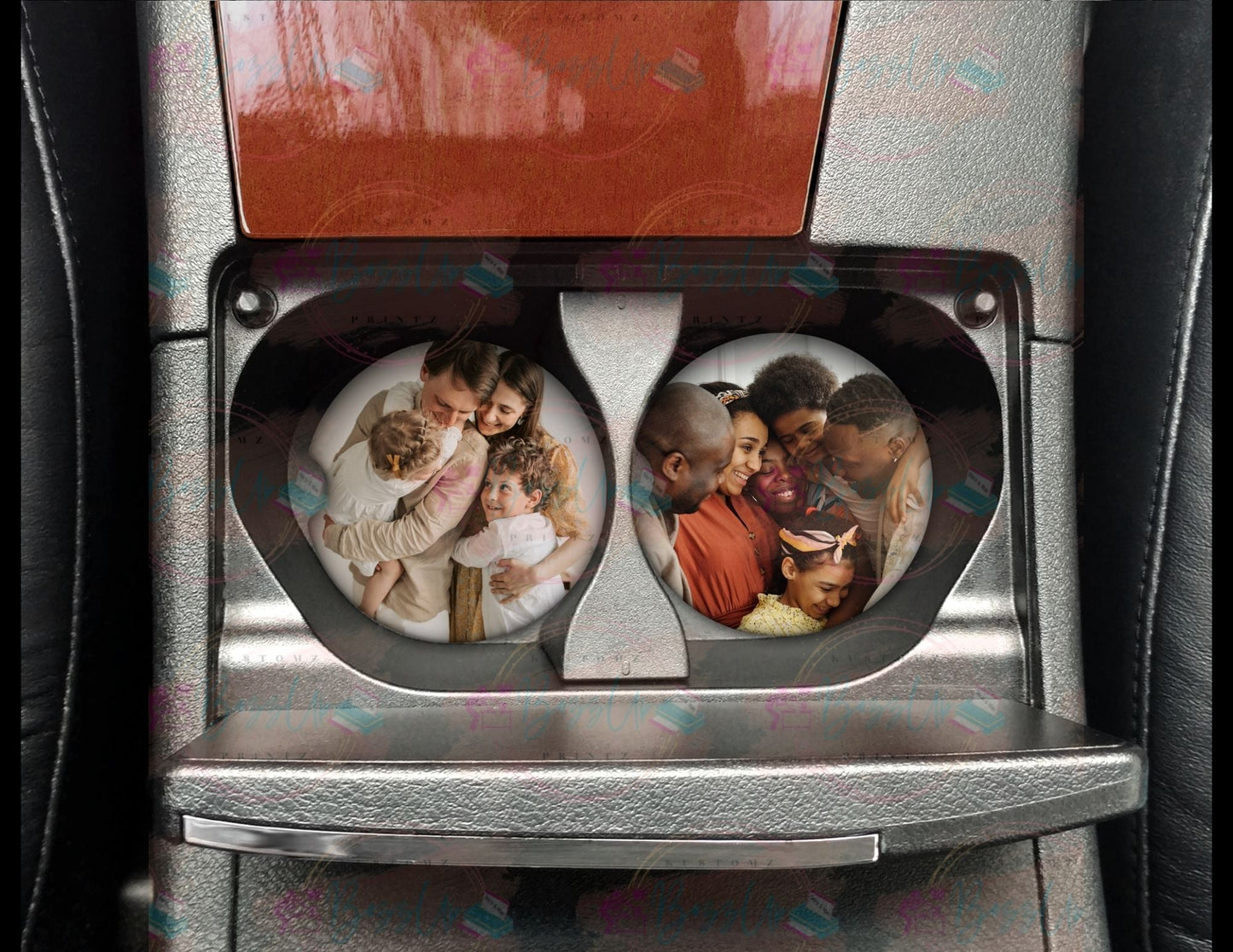 Car Coaster- Add Your Photo 2pc Set - BozzUp Kustomz