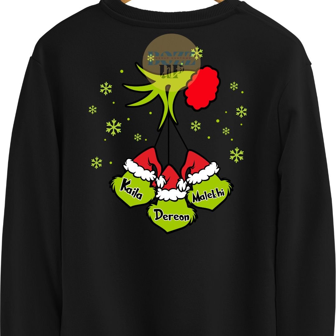 Daddy Grinch Holiday Shirts- With Names - BozzUp Kustomz