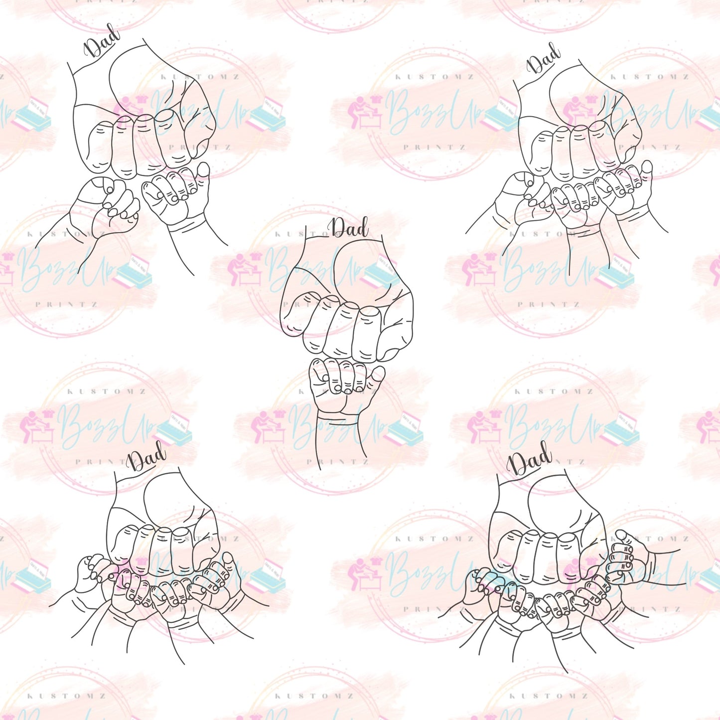 Fist Bump Fathers T-shirt - BozzUp Kustomz