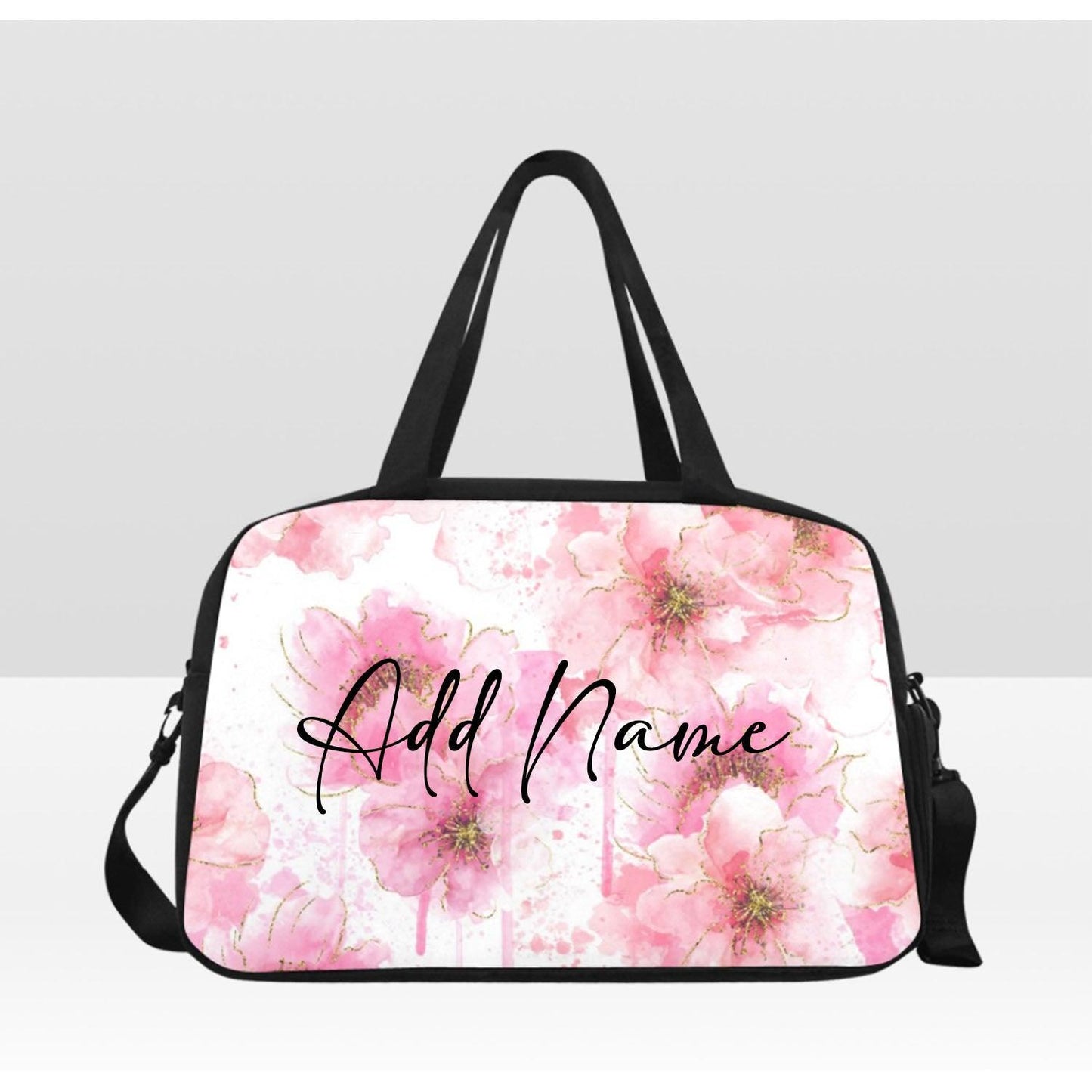 Floral Fitness Handbag-Customizable - BozzUp Kustomz