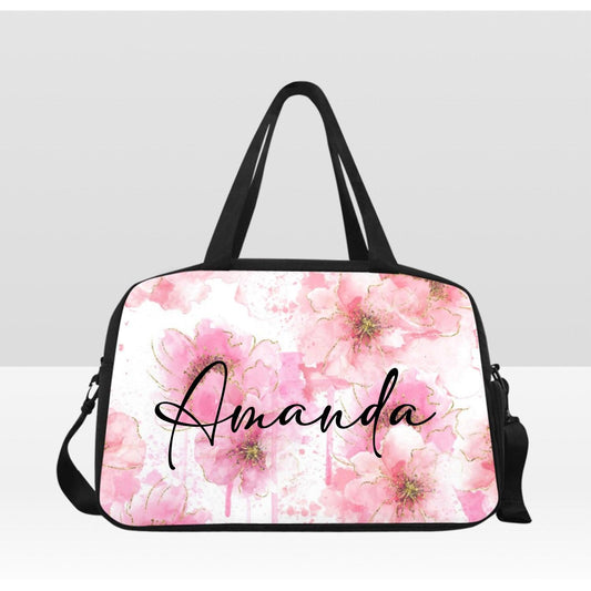 Floral Fitness Handbag-Customizable - BozzUp Kustomz
