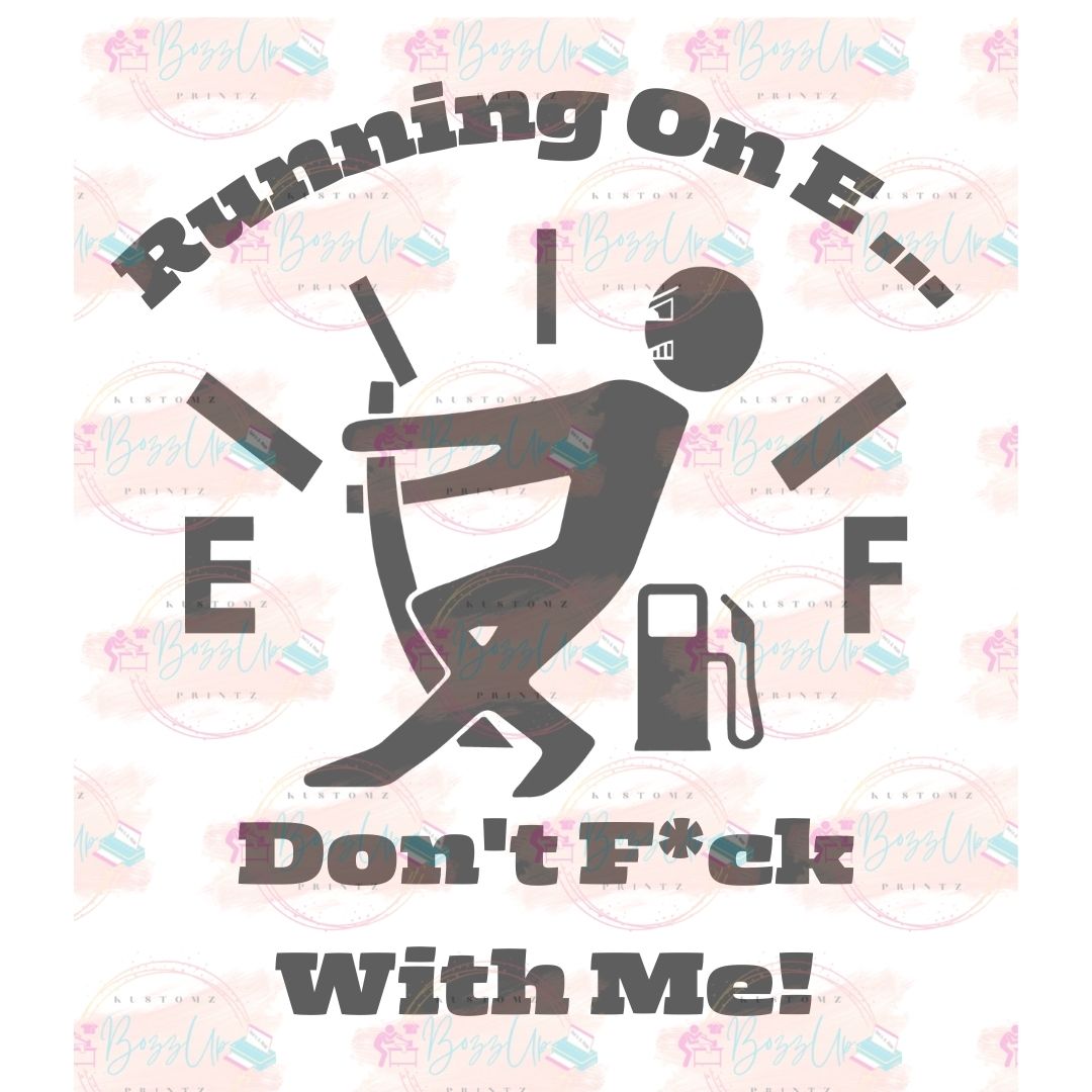 Funny Running on E- T-shirts - BozzUp Kustomz