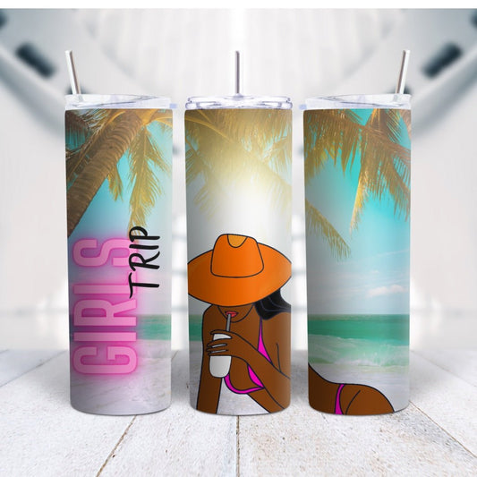 Girls Trip Tumblers- Beach Vibes - BozzUp Kustomz