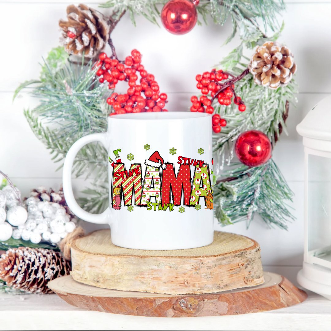 Grinchy MaMa Mug - BozzUp Kustomz