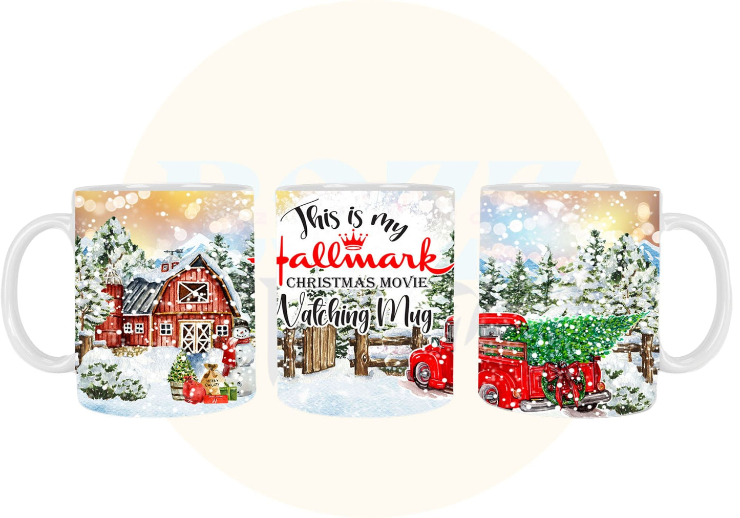 Hallmark Christmas Movie Watching Mug - BozzUp Kustomz