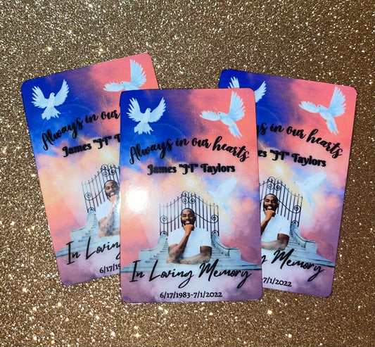 Memorial Design Custom Playing Cards