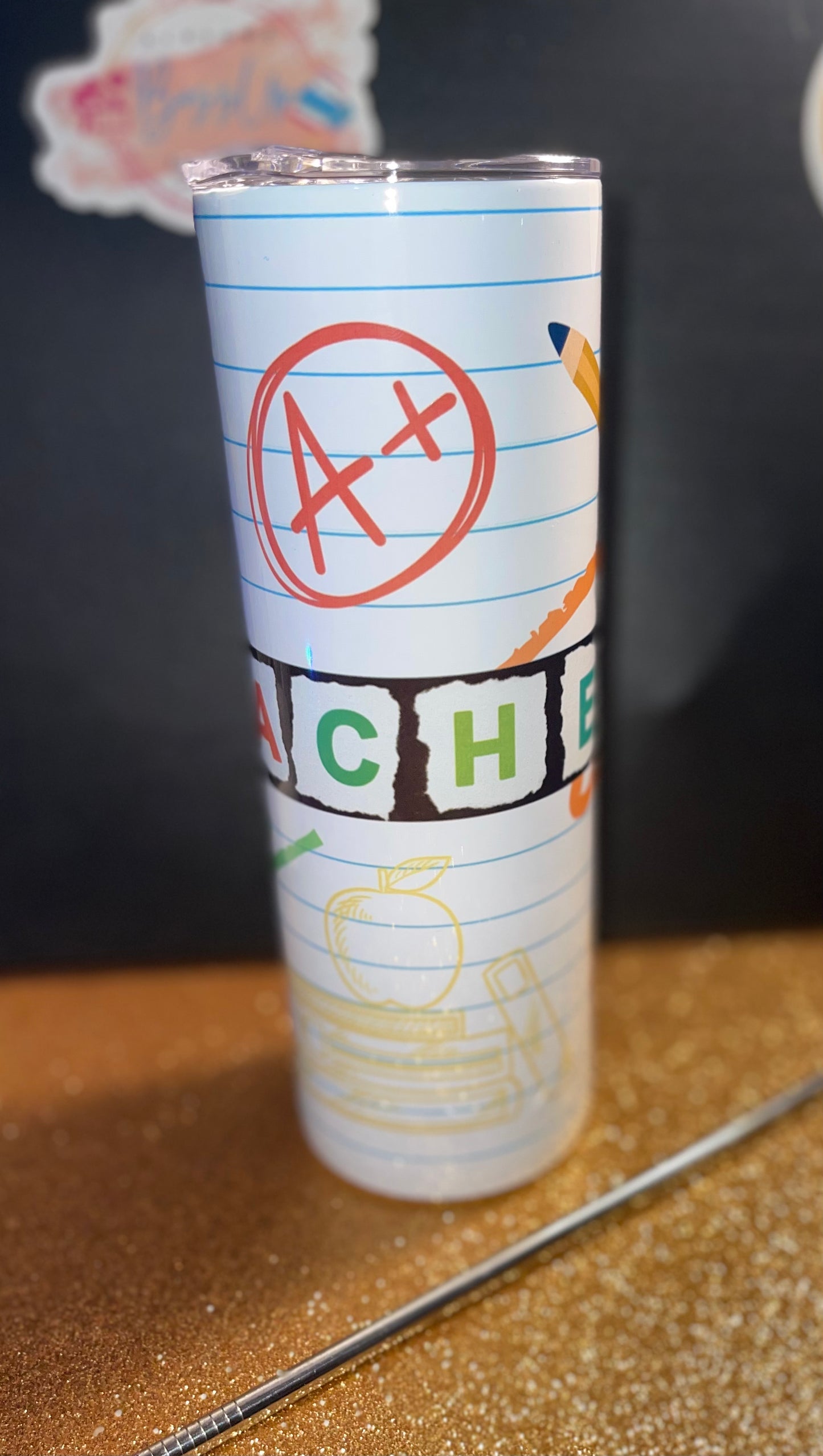 Teacher Paper Tumbler