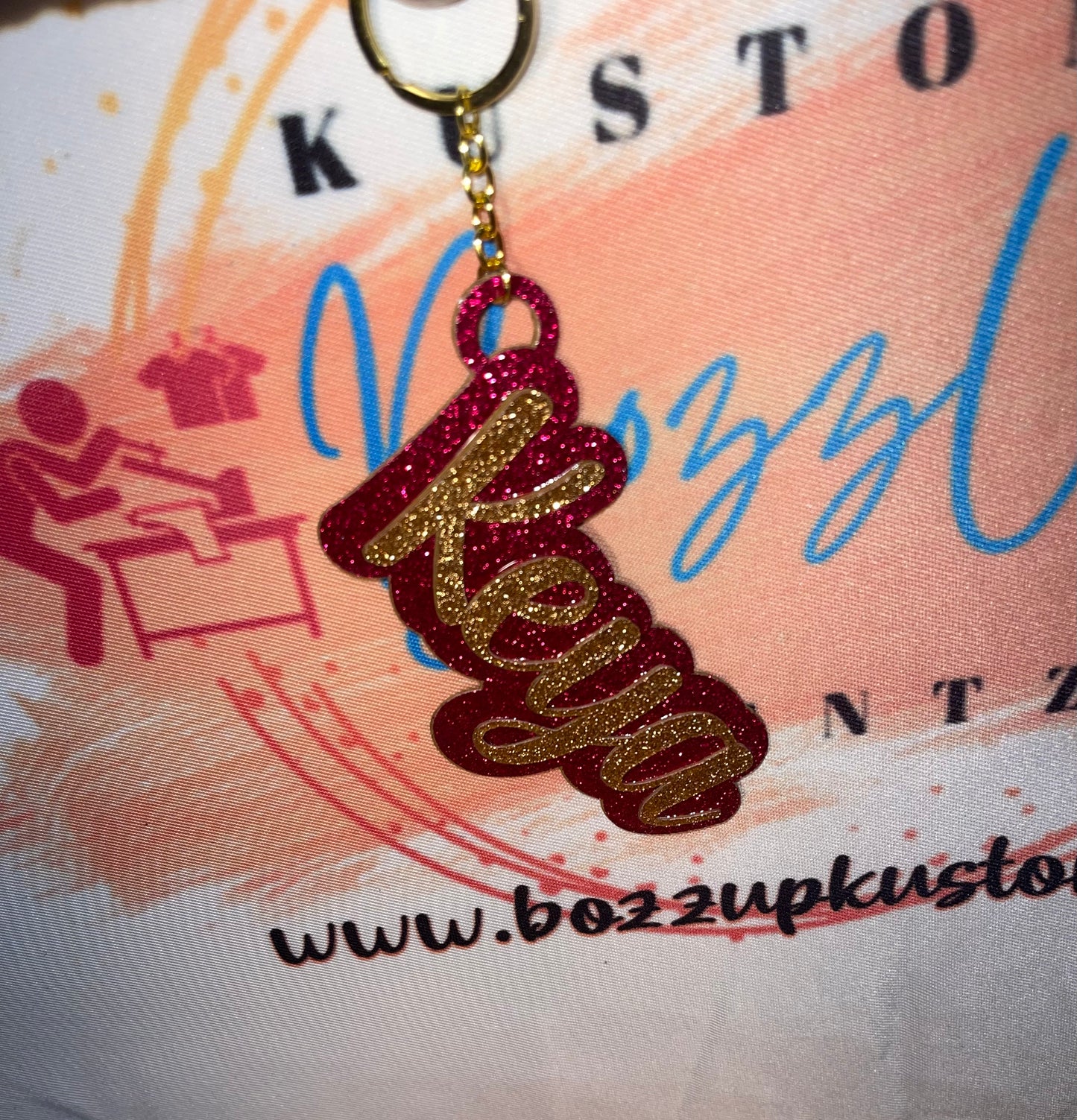 Name Keychains (large) - BozzUp Kustomz