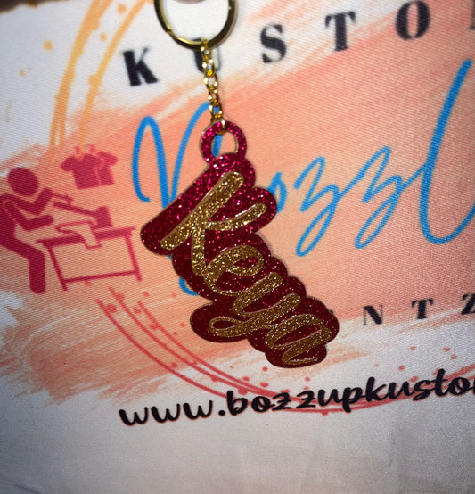 Name Keychains (large) - BozzUp Kustomz