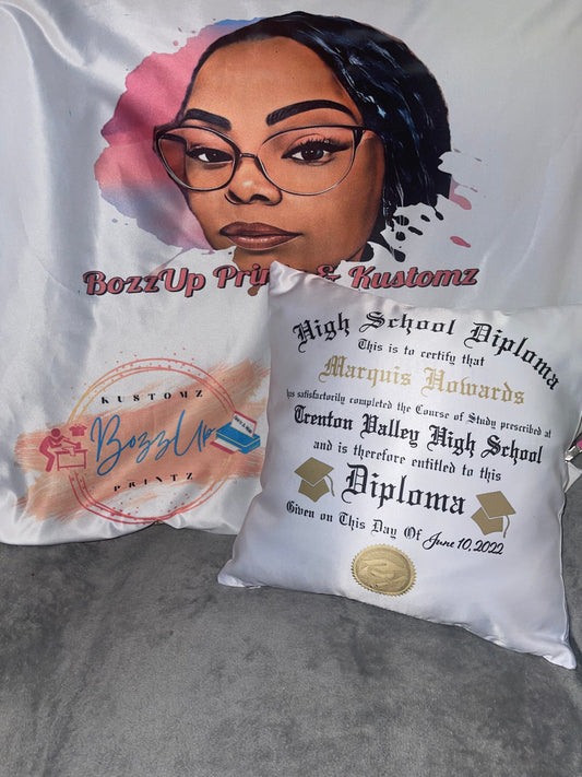 Diploma Throw pillow
