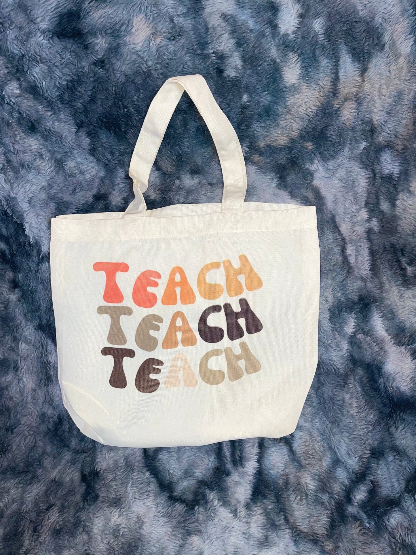 Teach Retro Wave Canvas bag