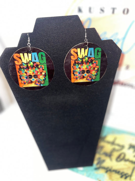 Swag Wood Earrings