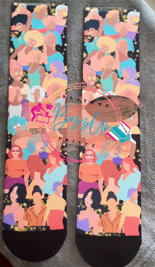 Girls Rock- Adult Socks