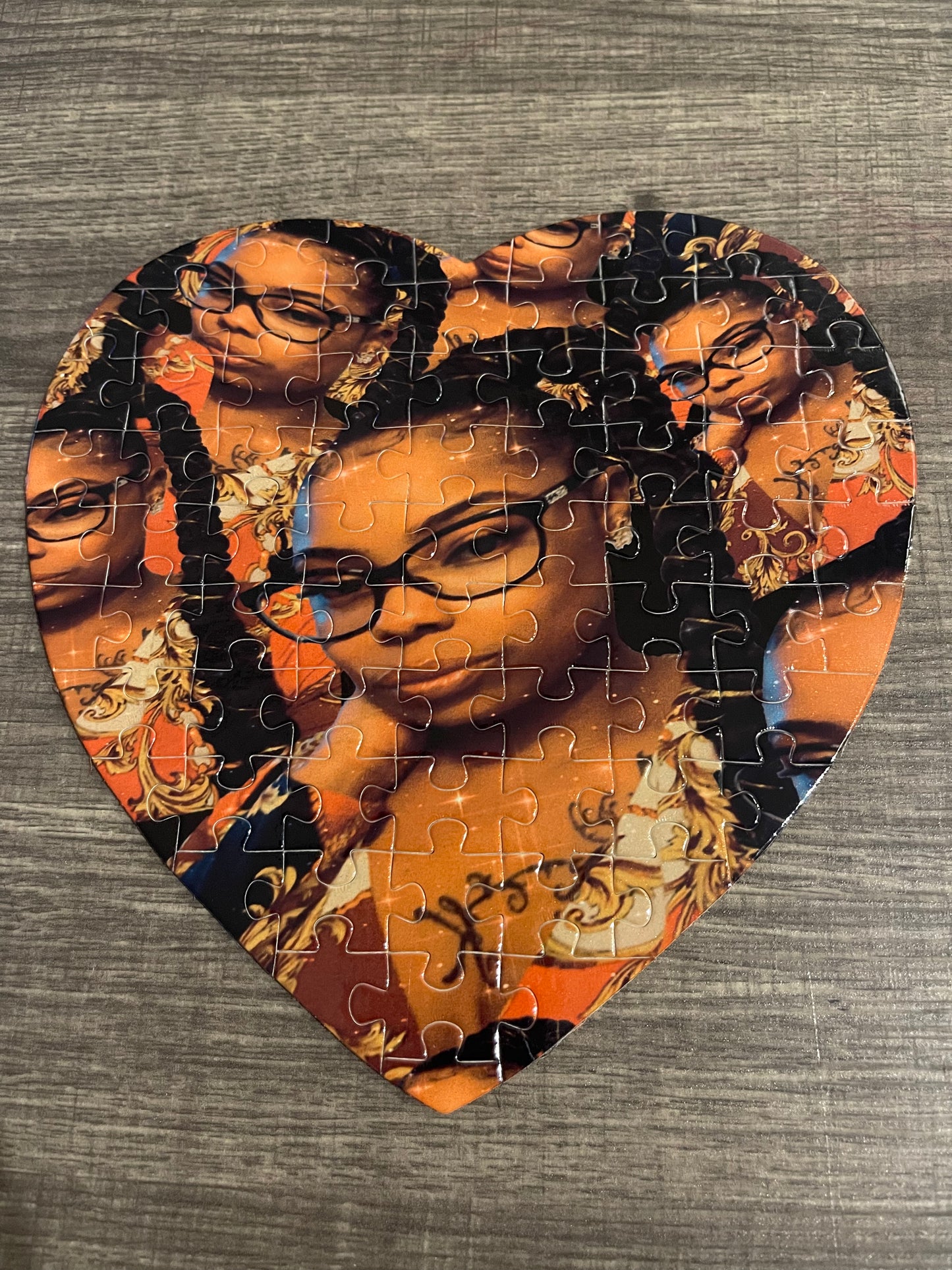 Heart Puzzle Collage