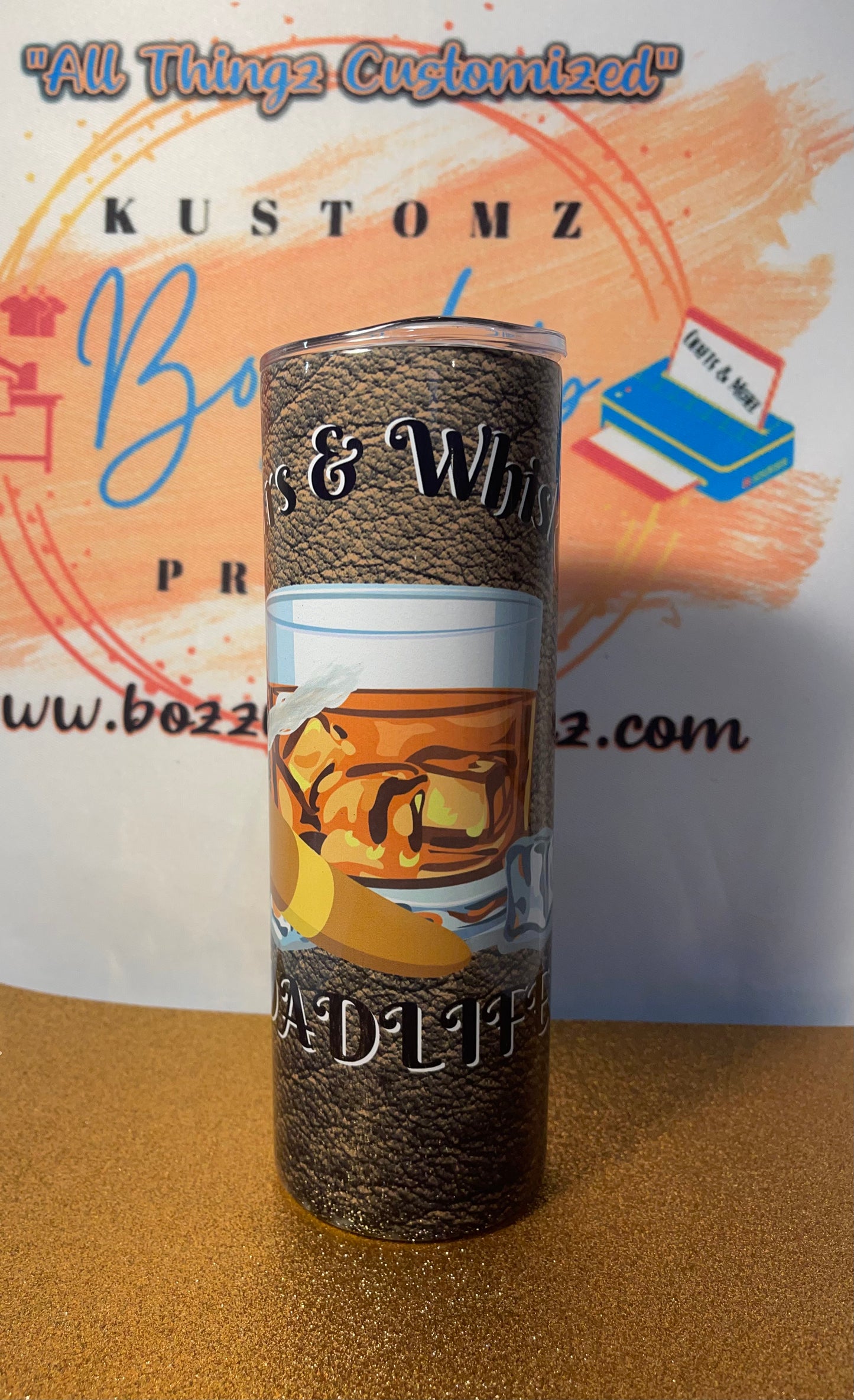 cigars & whiskey Drink ware collection - BozzUp Kustomz
