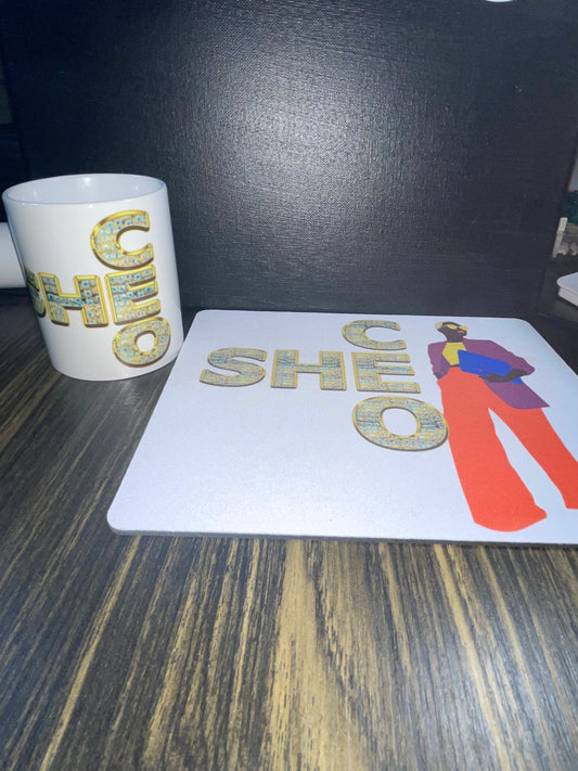 SheCeO Mug & Mousepad set - BozzUp Kustomz