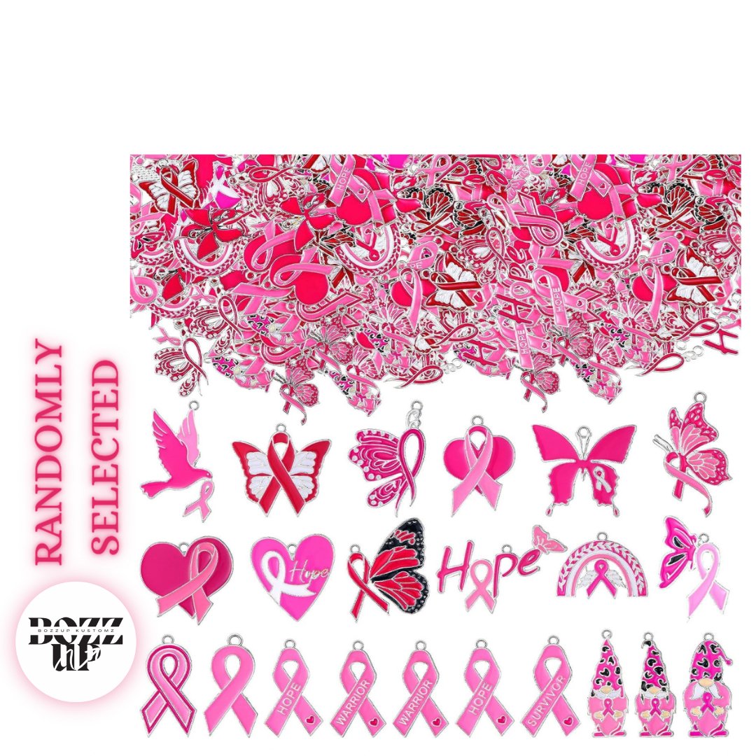 Keychain Fob Wristlets- Breast Cancer Awareness - BozzUp Kustomz