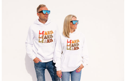 Learn-Retro Wave Hoodie - BozzUp Kustomz