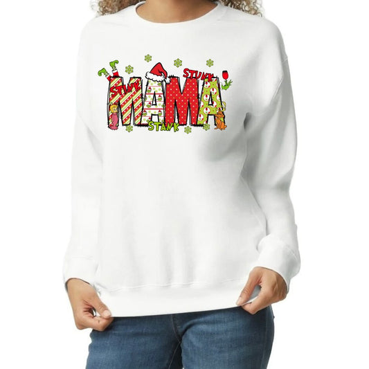 MaMa Grinch Holiday Shirts- With Names - BozzUp Kustomz