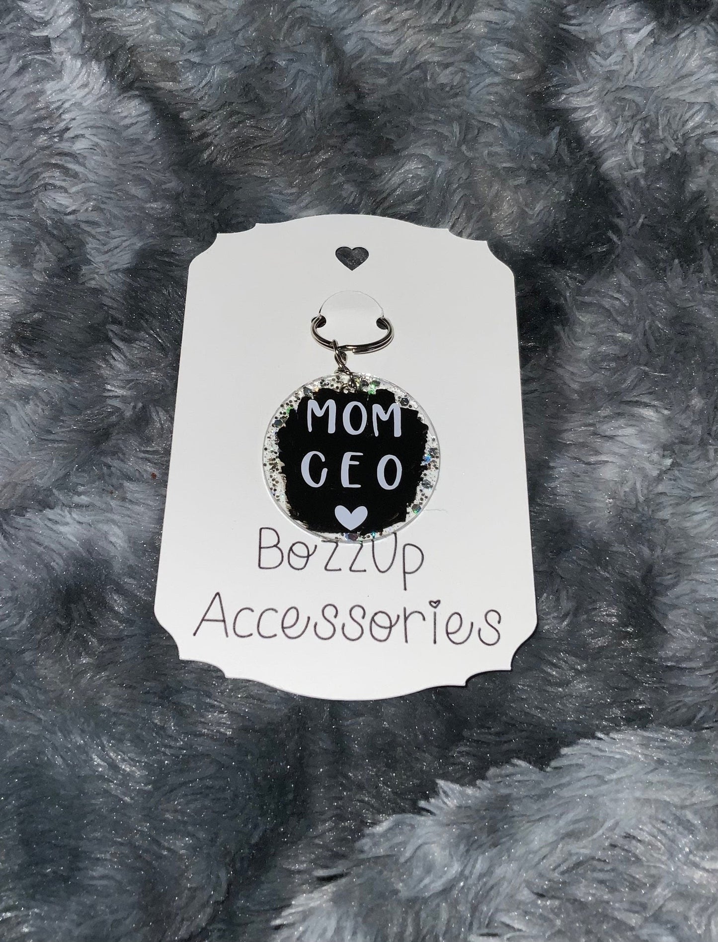 Mom/CEO acrylic keychain