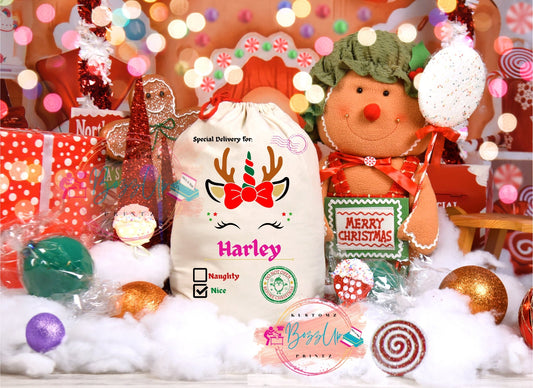 Personalized Santa Sacks (Burlap)