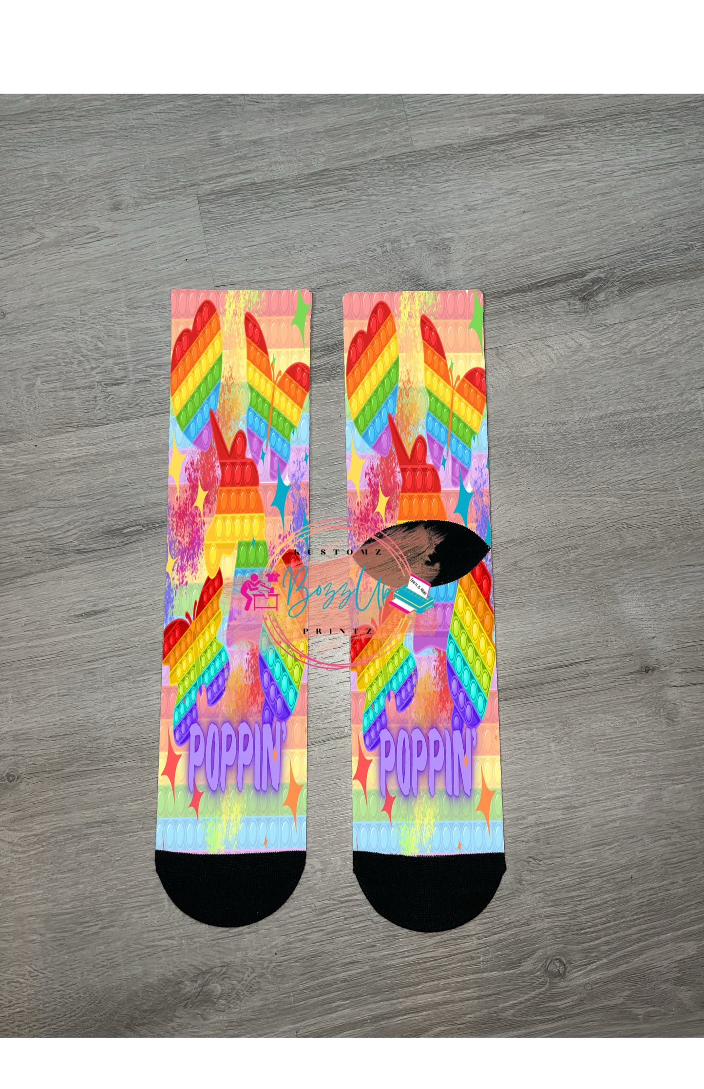 Poppin’ 1 Fun Socks-kids - BozzUp Kustomz