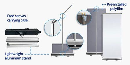 Retractable Banner and Stand - BozzUp Kustomz