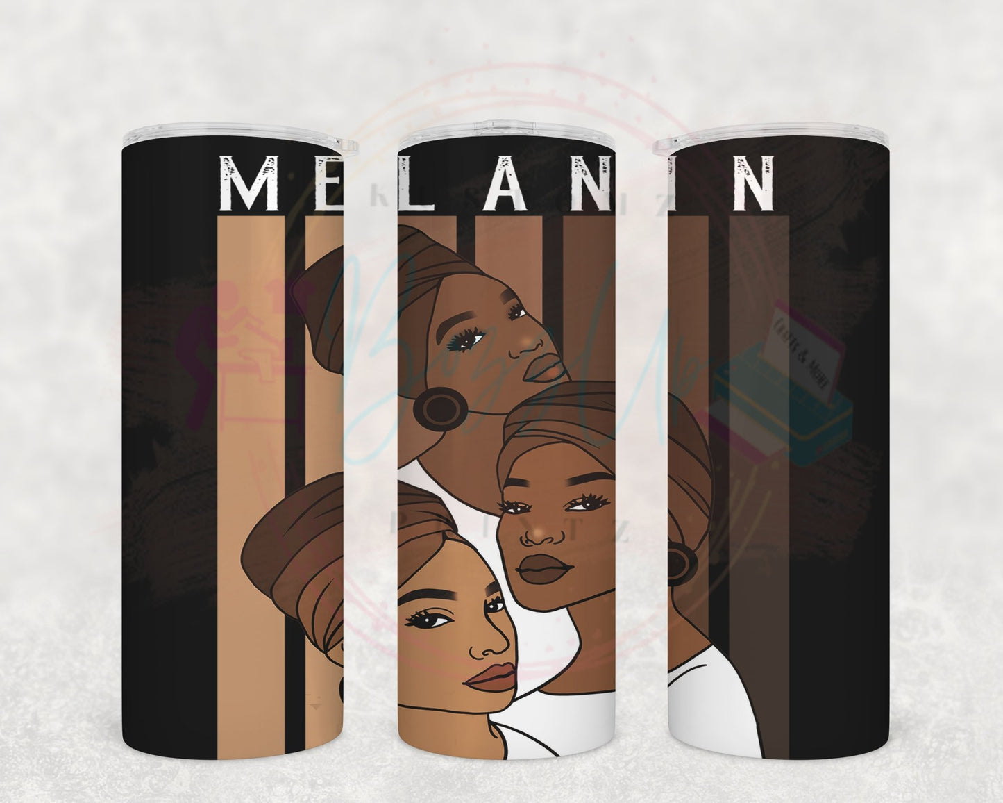 Shades of Melanin- Drink Tumbler - BozzUp Kustomz