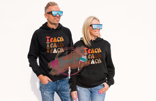 Teach-Retro Wave Hoodie