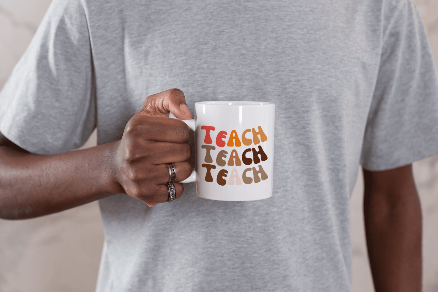 Teach Retro Wave Mug