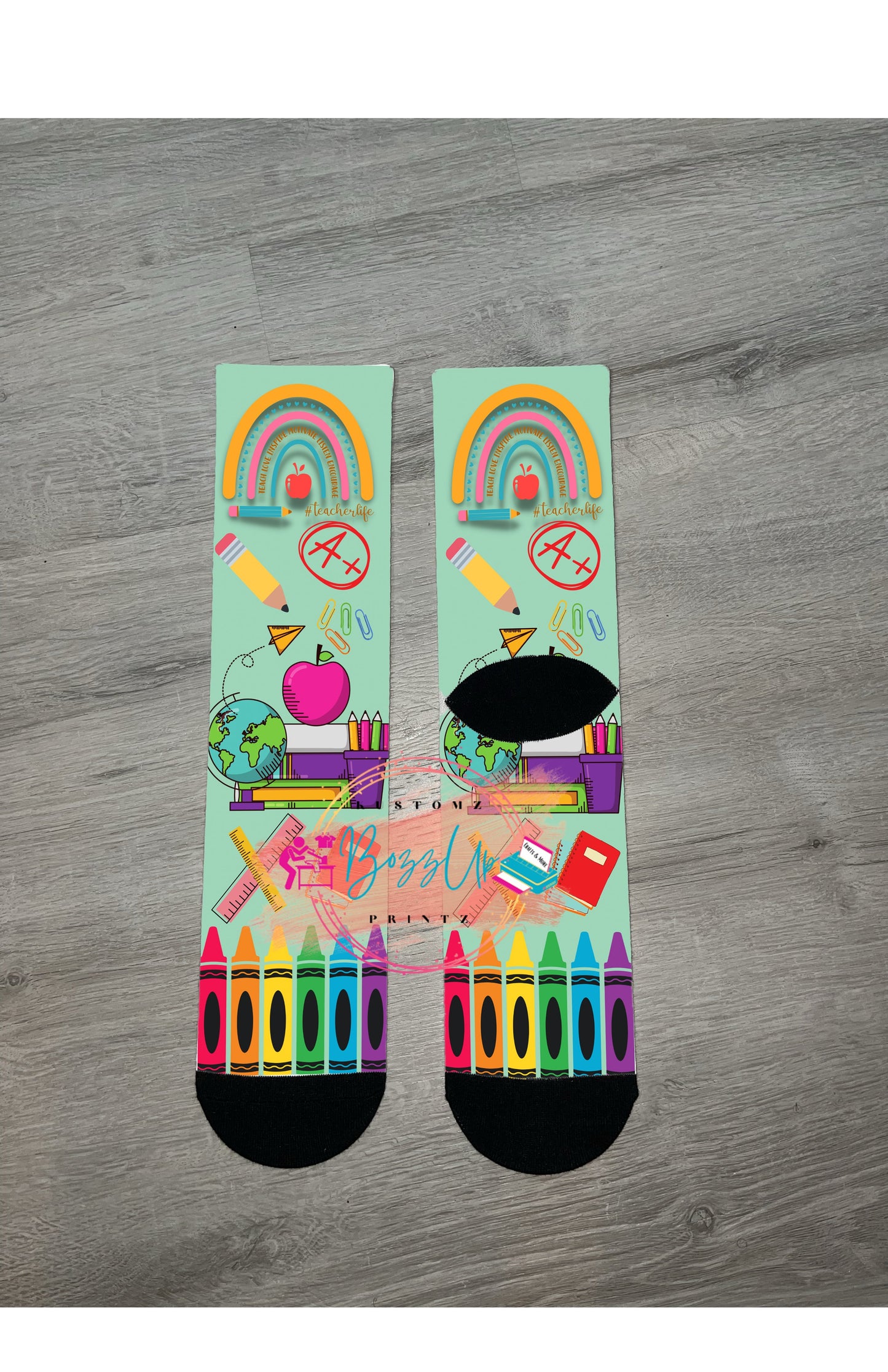 Teacher Life Fun Socks