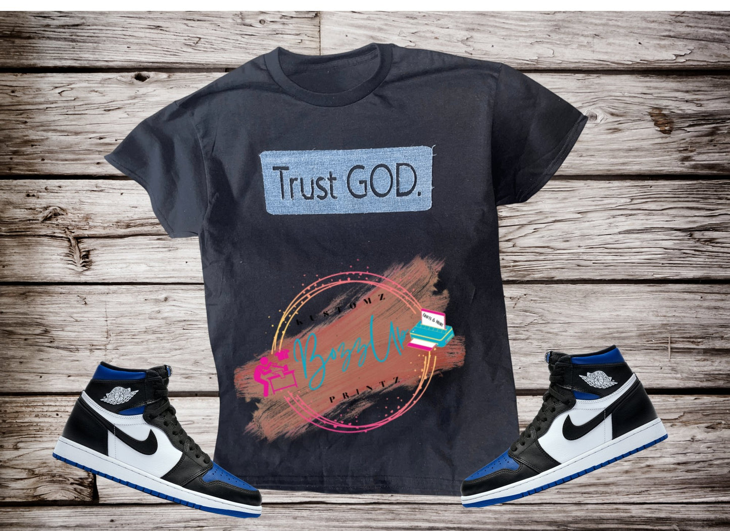 Trust GOD. Denim Tshirt