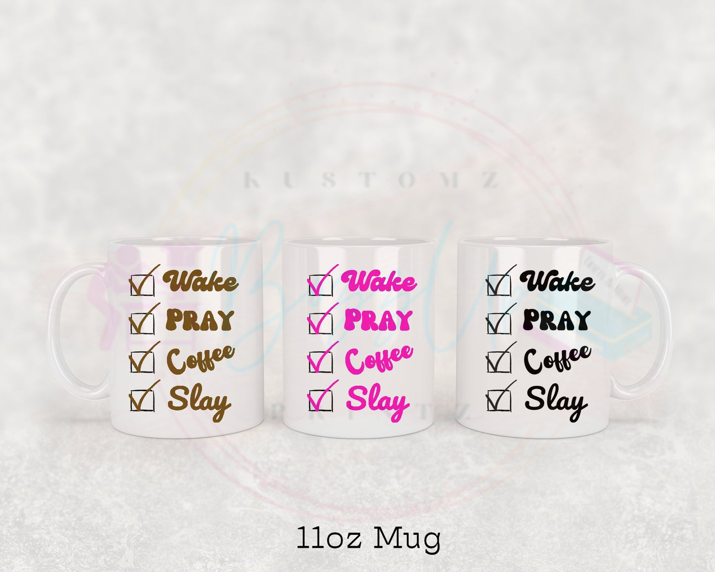 Wake Pray Coffee Mug