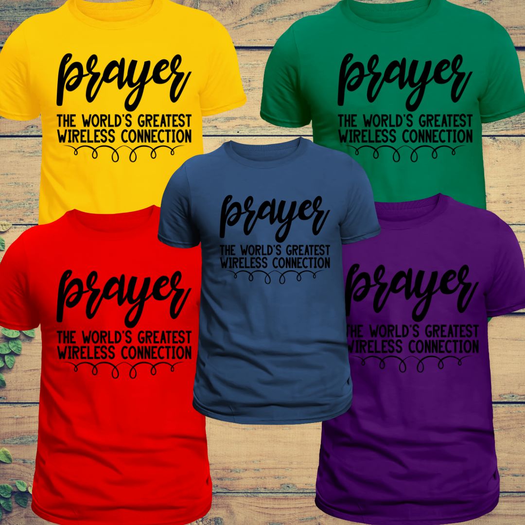 Wireless Prayer T shirt - BozzUp Kustomz