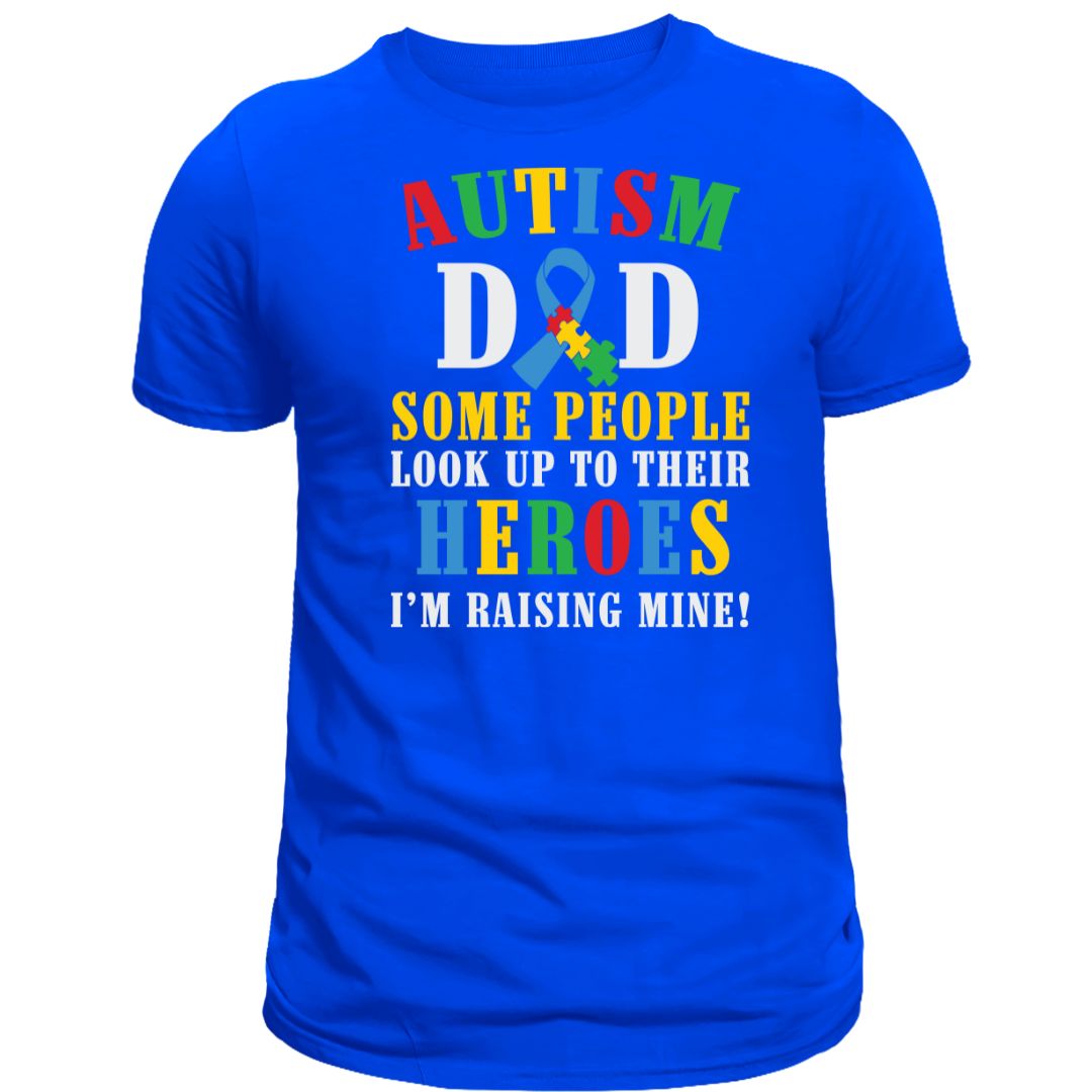 Autism Awareness Shirts- Autism Dad, Raising Heroes- Autism Apparel