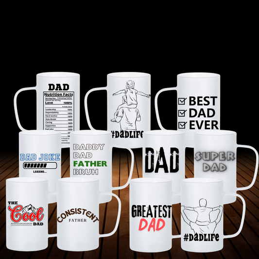 Frosted Glass Mug for Dads Collection