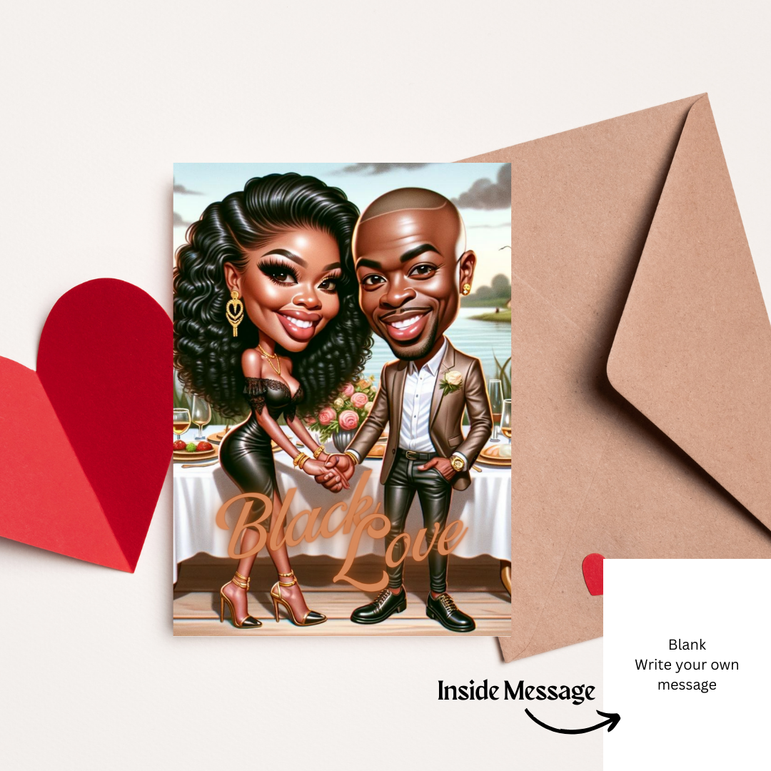 Embrace of Love: African American Valentine’s Day Greeting Card Collection