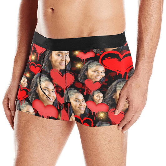 Memorable Comfort: Custom Photo Collage Boxer Briefs